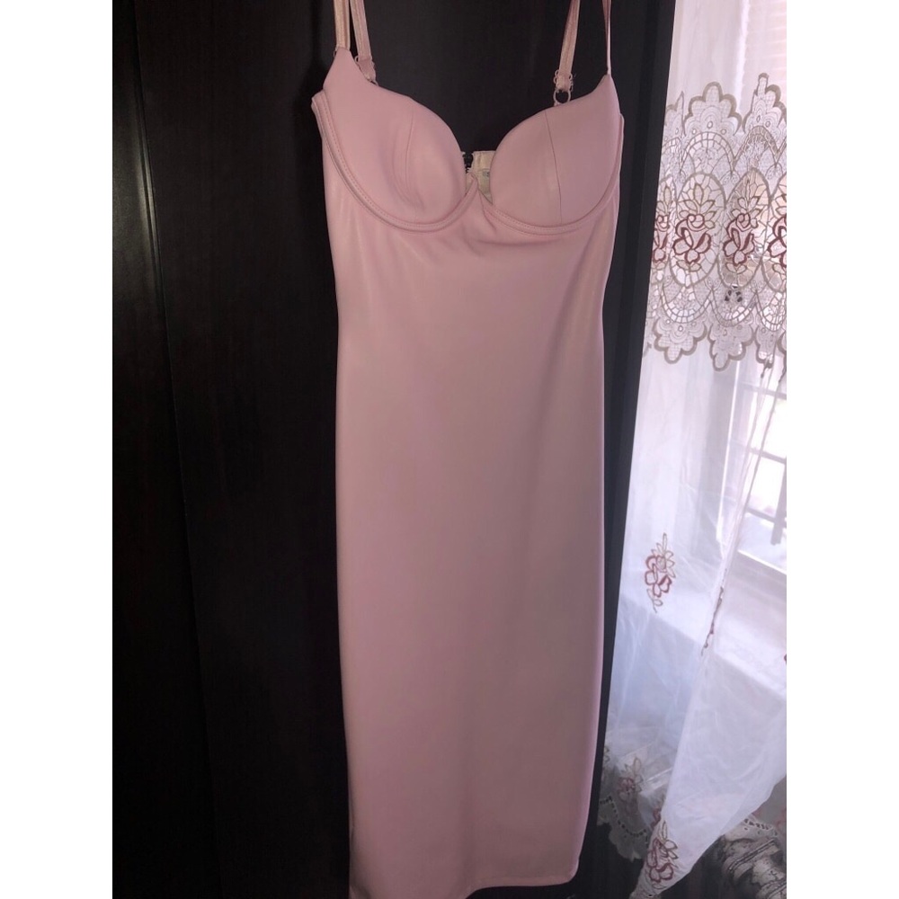 Pink Leather Dress